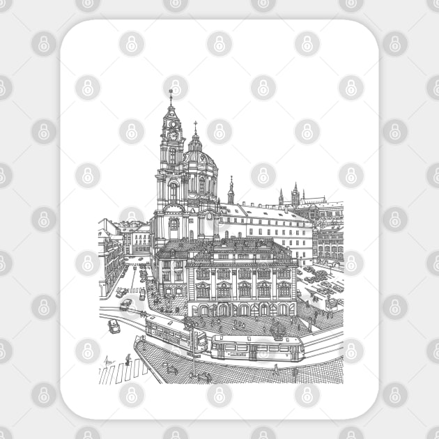 Prague Sticker by valery in the gallery